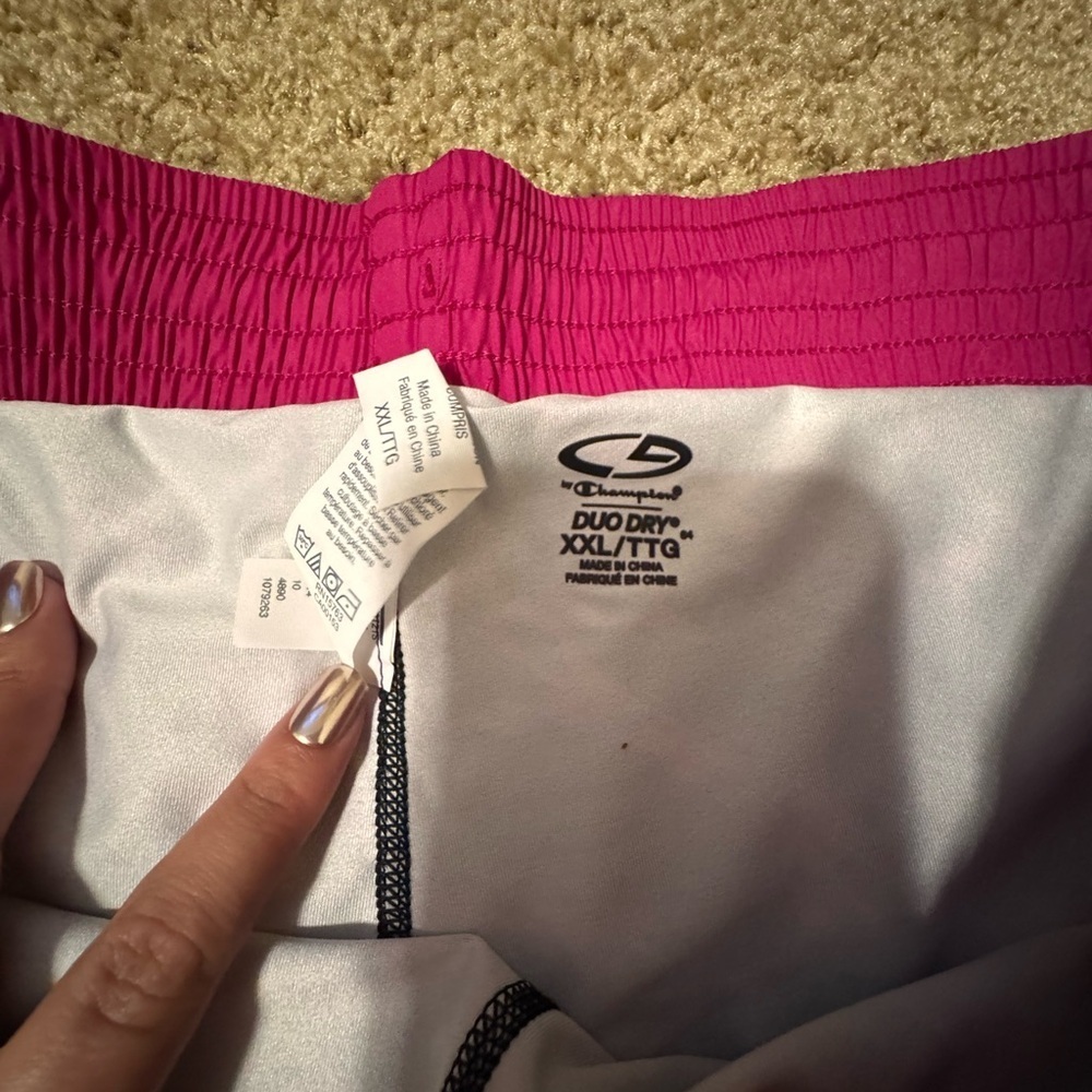 Champion Women's Fuchsia Athletic Shorts - Picture 4 of 5